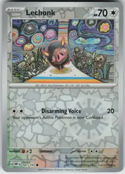 Pokemon Lechonk - Common SV03: Obsidian Flames 181/197 NM - Image 1