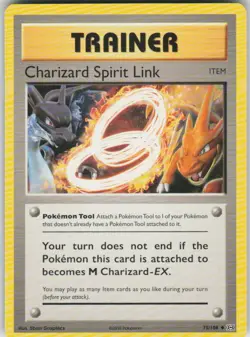 Pokemon Charizard Spirit Link Uncommon XY - Evolutions 75/108 NM - Image 1