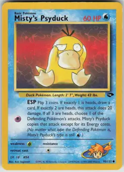 Pokemon Misty's Psyduck Common Gym Challenge 090/132 LP - Image 1