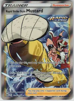 Pokemon Rapid Strike Style Mustard Brilliant Stars Trainer Gallery TG27/TG30 NM - Image 1