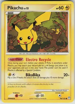 Pokemon Pikachu Common Mysterious Treasures 94/123 LP - Image 1