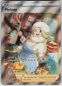 Pokemon Melony Ultra Rare Crown Zenith: Galarian Gallery GG64/GG70 NM - Image 1
