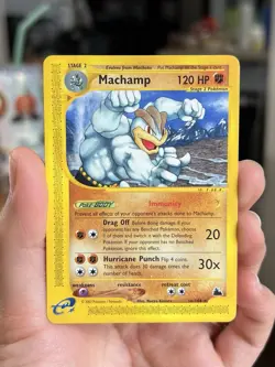 Machamp 2003 Pokemon e-Card Series Skyridge Rare #16/144 - LP - Image 1
