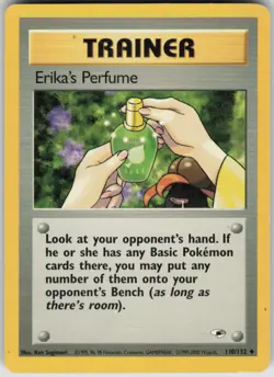 Pokemon Erika's Perfume Uncommon Gym Heroes 110/132 LP - Image 1