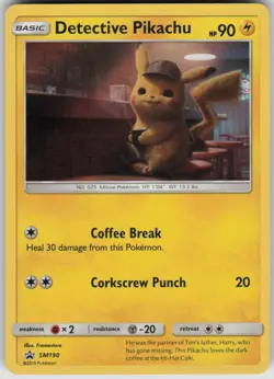 Pokemon Detective Pikachu - Promo SM Promos SM190 NM - Image 1