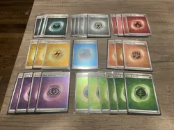 LOT OF 30X Prismatic Evolutions Holo Energy Cards - Pokemon TCG Foil Energies! - Image 1