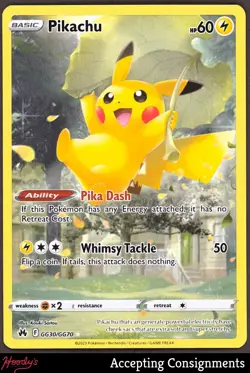 2023 Pokemon Sword and Shield Crown Zenith Galarian Gallery #GG30 Pikachu - Image 1