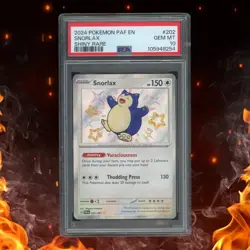 Pokemon Paldean Fates SNORLAX 202/091 Shiny Rare PSA 10 - Image 1