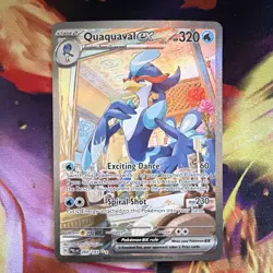 Pokemon TCG Quaquaval ex 260/193 SV02 Paldea Evolved SIR Full Art Holo Eng - Image 1