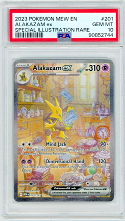 2023 Pokemon 151 Alakazam EX 201/165 Special Illustration Rare PSA 10 - Image 1
