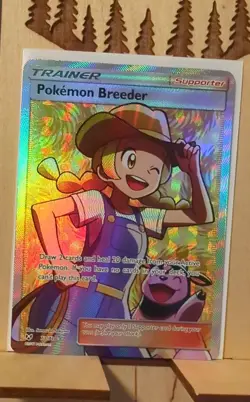 Pokemon Breeder (Full Art) 73/73 Shining Legends Holo - Image 1