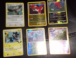 Pokemon vintage Diamond and Pearl foil lot, Groudon Staraptor Luxray GL - Image 1