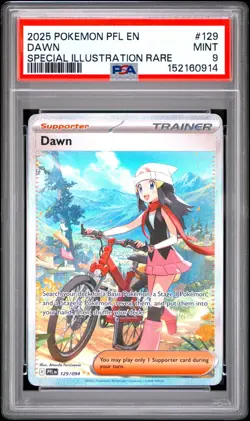 Pokemon Dawn Phantasmal Flames Special Illustration Rare #129 PSA 9 Mint - Image 1
