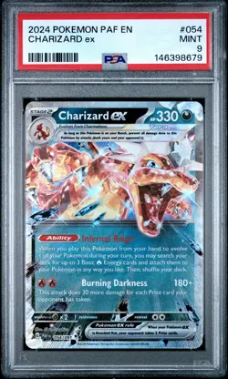 2024 POKEMON PAF EN-PALDEAN FATES #054 CHARIZARD EX PSA 9 - Image 1