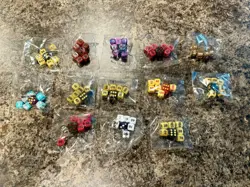 11 Packs Of 65 Count Cards Sleeves , 13 Packs Of Dice, 12 Damage Markers, 11 Vst - Image 3