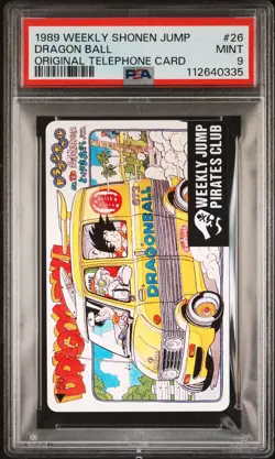 PSA 9 Dragon Ball Weekly Shonen Jump Phone Card 1991 Akira Toriyama #26 - Image 1