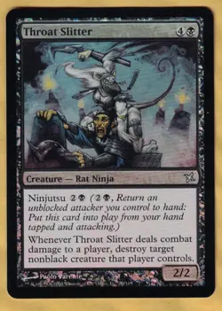 Foil - Throat Slitter (Betrayers of Kamigawa, English, 2005) MTG - Image 1