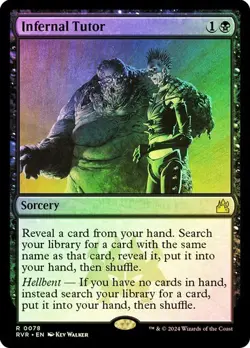Infernal Tutor (Foil) - RVR - Rare - MTG Magic Pack fresh - Image 1