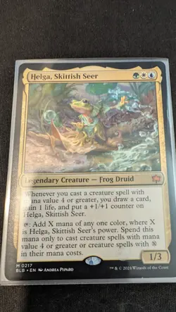 Helga, Skittish Seer, Bloomburrow, Pack Fresh - Image 1