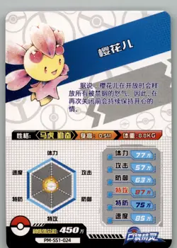 Pokemon ID - Cherrim R PM-SS1-024 - World of Sword & Shield Card NON TCG - Image 2