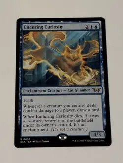 MTG Enduring Curiosity - Duskmourn: House of Horror LP - Image 1
