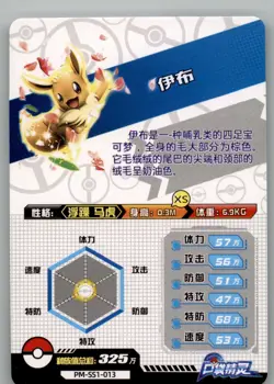 Pokemon ID - Eevee R PM-SS1-013 - World of Sword & Shield Card NON TCG - Image 2