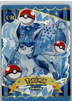 Pokemon Mengka 2.0 - Glaceon CR-009 Card - Chinese Non TCG Fan Made Mengka v2 - Image 1