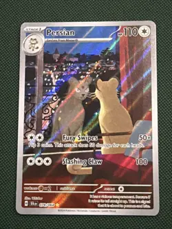 Pokemon TCG Persian 078/064 Scarlet Violet Shrouded Fable Illustration Rare Card - Image 1