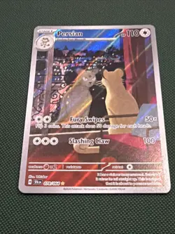 Pokemon TCG Persian 078/064 Scarlet Violet Shrouded Fable Illustration Rare Card - Image 2
