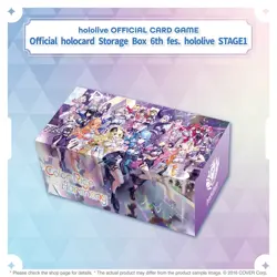 hololive OFFICIAL CARD GAME Official holocard Storage Box 6th fes. Stage 1 - Image 1