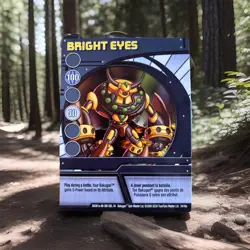 Bakugan Bright Eyes Subterra Premo Vulcan 34/48e Blue Ability Card - Image 1