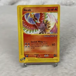 Ho-Oh # 52 WOTC Black Star PROMO "Pokemon Center NY" Stamped Card E- Reader NM - Image 1