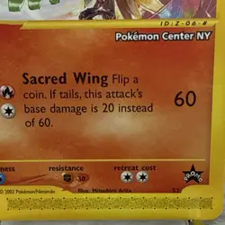 Ho-Oh # 52 WOTC Black Star PROMO "Pokemon Center NY" Stamped Card E- Reader NM - Image 4