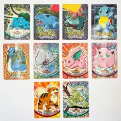 TOPPS Series 1 & 2, TV Animation Edition 10 DAMAGED Vintage Pokemon TCG Cards - Image 1