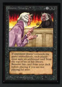 ***Collectors' Edition Demonic Attorney*** MTG CE Magic Kid Icarus - Image 1