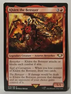 MTG Kharn The Betrayer x1 Warhammer 40k Regular NM/PFresh! - Image 1
