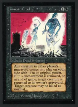 ***Collectors' Edition Animate Dead*** MTG CE Magic Kid Icarus - Image 1