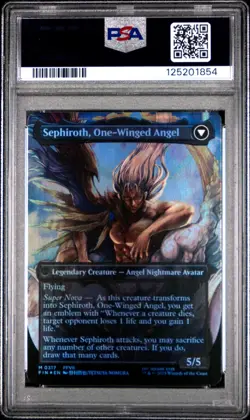 2025 MTG FINAL FANTASY SEPHIROTH SOLDIER/SEPHIROTH ONE-WINGED ANGEL PSA 10 - Image 2
