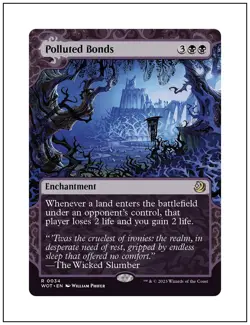 1x Polluted Bonds, Enchanting Tales Showcase, Wilds of Eldraine, MTG NM - Image 1