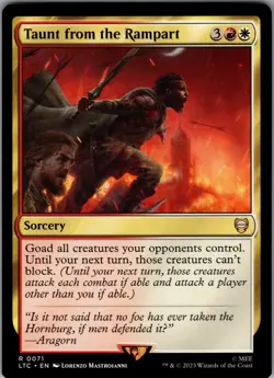 Taunt from the Rampart 71 - Commander: The Lord of the Rings NM - MTG TCG - Image 1