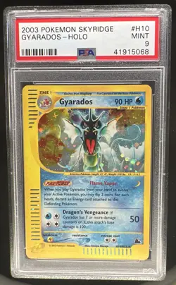 2003 Pokemon Skyridge Gyarados Holo #H10/H32 PSA 9 - Image 1