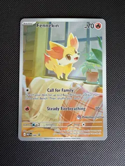 Fennekin POKEMON CENTER EXCLUSIVE Chaos Rising ETB Promo #080 NM - Image 1