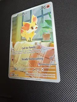 Fennekin POKEMON CENTER EXCLUSIVE Chaos Rising ETB Promo #080 NM - Image 2