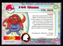 1999 Topps TV Animation Gloom #44 Green Logo Non Foil Pokemon Card - Image 2