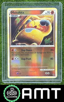 Makuhita 2010 Pokemon HeartGold & SoulSilver Undaunted Reverse Holo #55/90 - Image 1