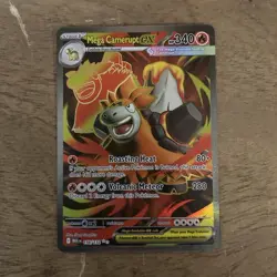 Pokemon Mega Camerupt EX 156/132 Secret Rare Holo English 340HP - Image 1