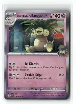 Team Rocket's exeggutor 078/217 Rare Ascended Heroes Pokemon Holo Near Mint - Image 1