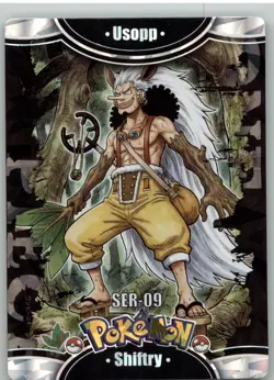 Pokemon Mengka 2.0 - Shiftry x Usopp One Piece SER-09 - Chinese Non TCG - Image 1