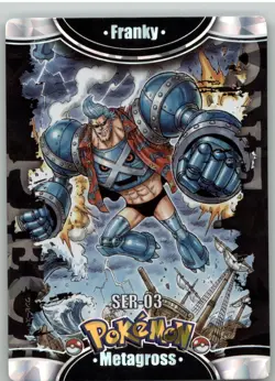 Pokemon Mengka 2.0 - Metagross x Franky One Piece SER-03 - Chinese Non TCG - Image 1