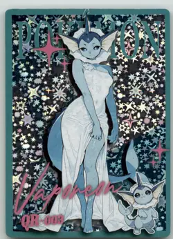 Pokemon Mengka 2.0 - Vaporeon QR-003 Gijinka Card - Chinese Non TCG - Image 1